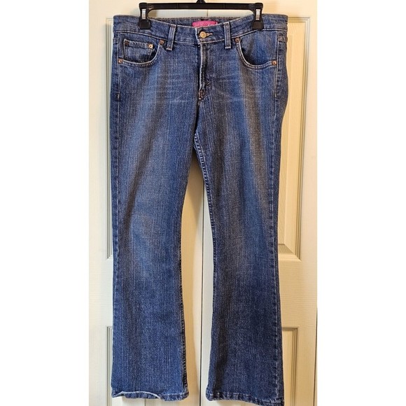 Levi's Womens 518 Superlow Bootcut Denim Jeans Pants Blue Size 11  Short - Picture 3 of 9